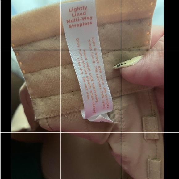 NEW Cacique Multi-way Strapless Bra 36F Nude / Beige Convertible Lightly Lined - Picture 4 of 4